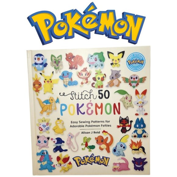 NEW Hardcover Pokemon Sewing Characters Pattern Book Felt Animals Craft Crafting - Picture 1 of 7